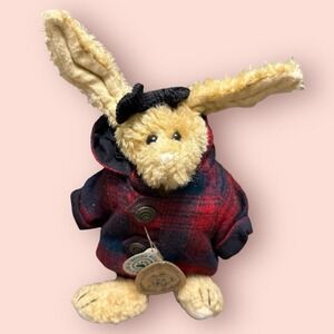 Boyds Bears Emily Babbit Rabbit Plush Plaid Coat w Tags Vintage Retired No. 9150